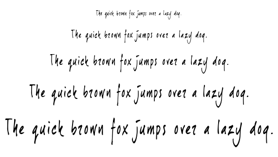 Joe Hand 1 font