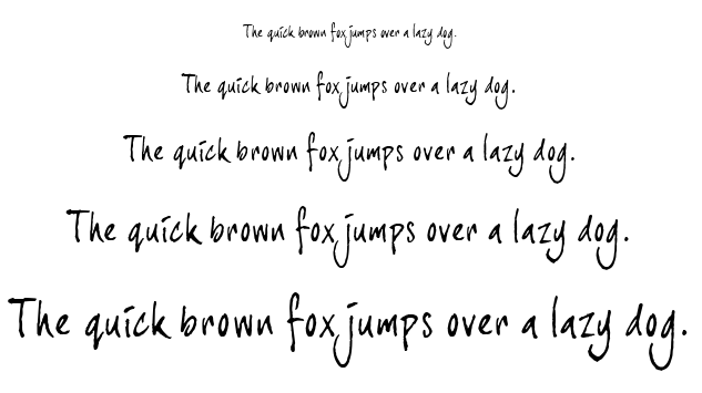 Joe Hand 3 font