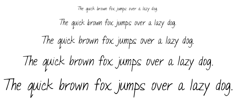 Janda Quick Note font