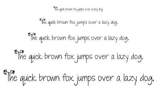 Janda Swirly Twirly font