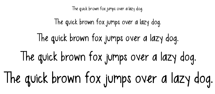 KG Sweet N Sassy font