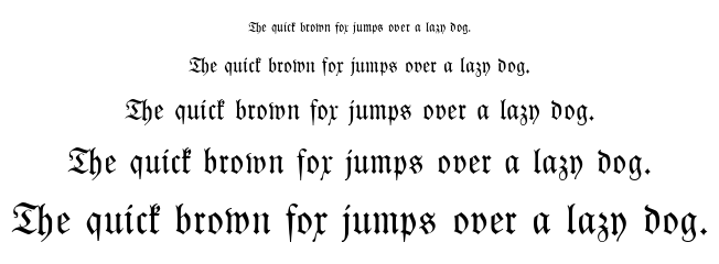 Kleist-Fraktur font