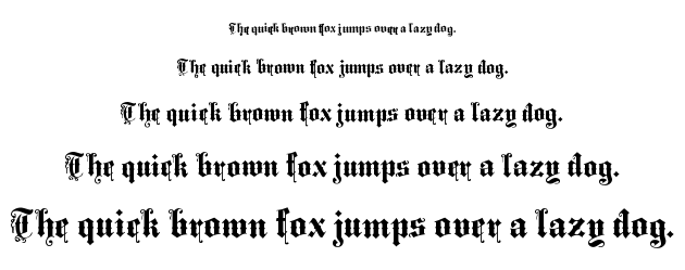 Middle Saxony Text font