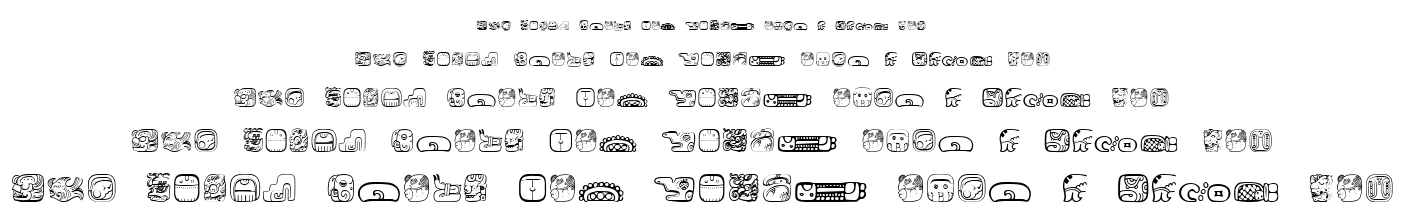 MesoAmerica Dings font