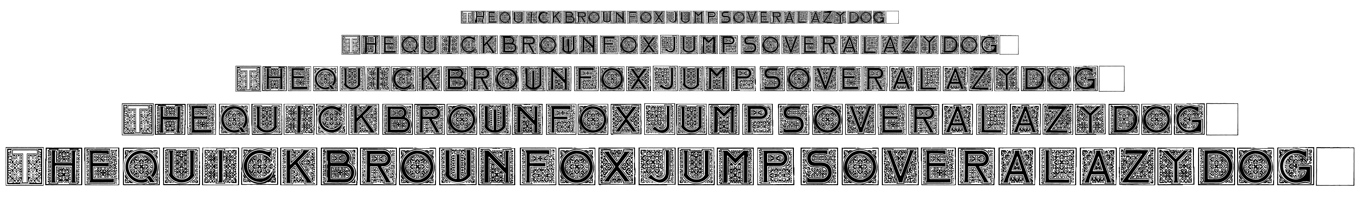 Mosaic Initials font