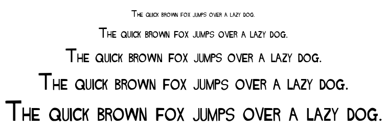 Naked font