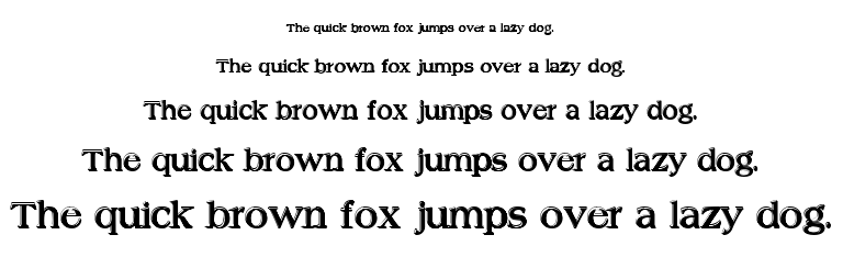 Offset font