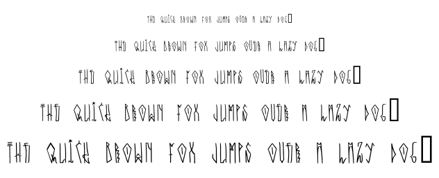 Overhead font