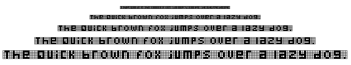 Pica Hole font