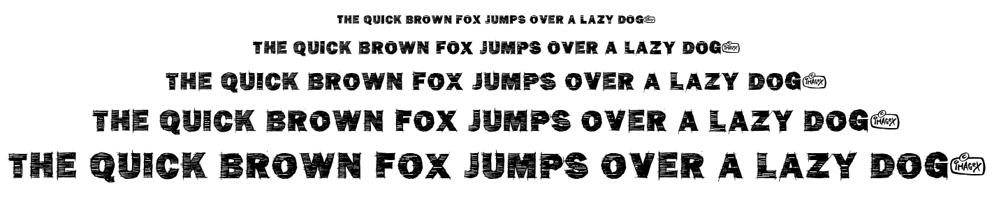 Penstriped font