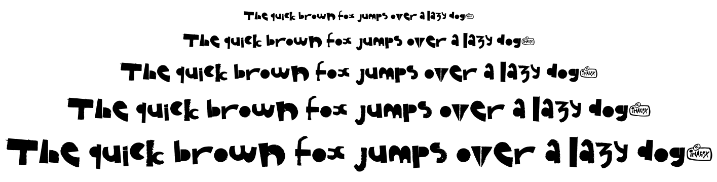 Puzzled font