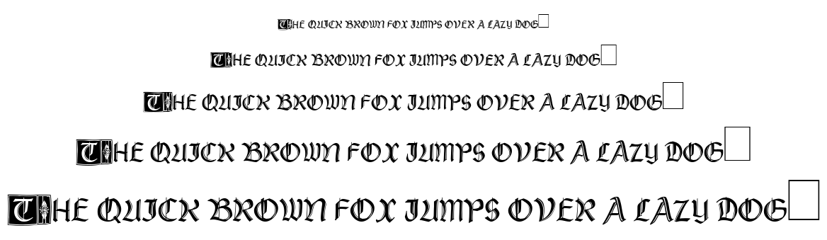 Rustick Capitals font