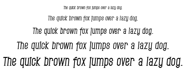 SF Gothican font