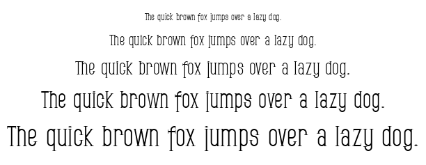 SF Gothican font