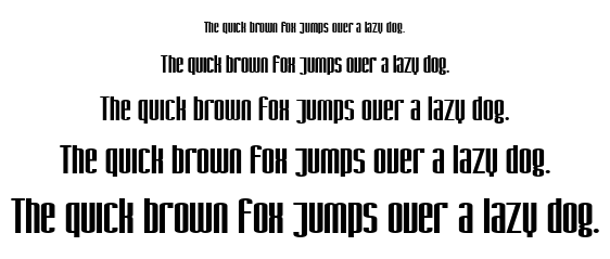 SF Iron Gothic font