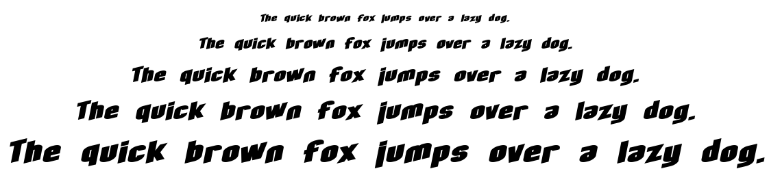 SF Obliquities font