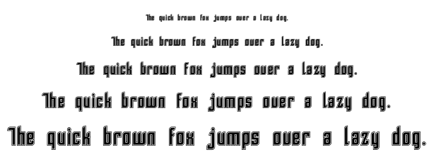 SF Piezolectric font