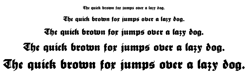 Sebaldus-Gotisch font
