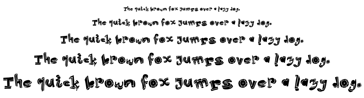 Strokeless font