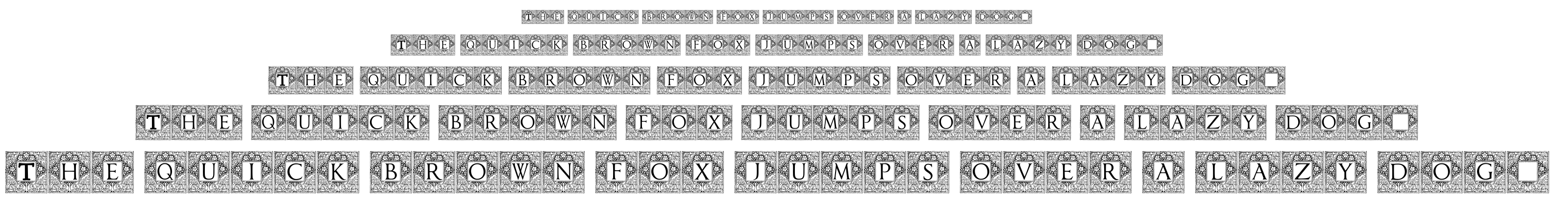 Topiary Initials font