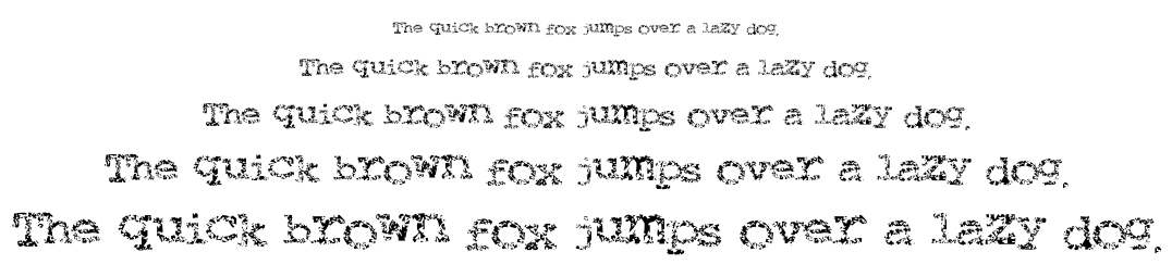 Typewriter from Hell font