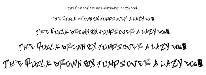 Table Shank font
