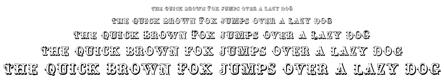Toskanische Egyptienne Initialen font