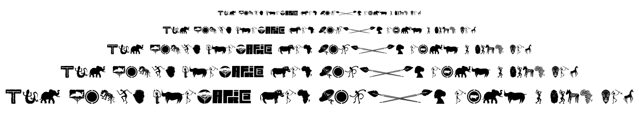 Wild Africa font