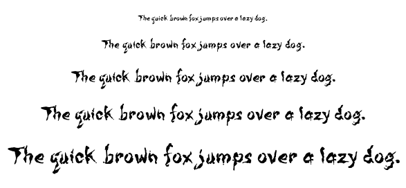 WILD3 Infected Hurt font