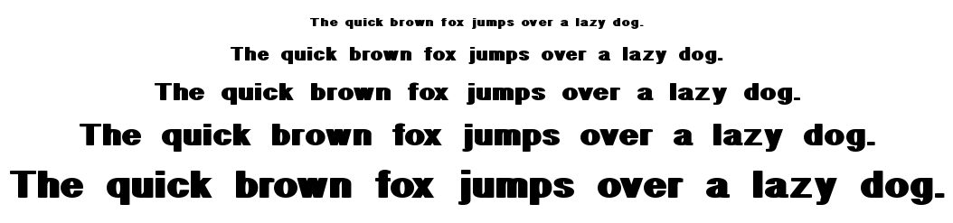 Geometric PW font