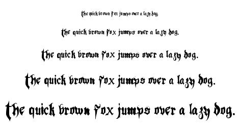 Hacjiuza font