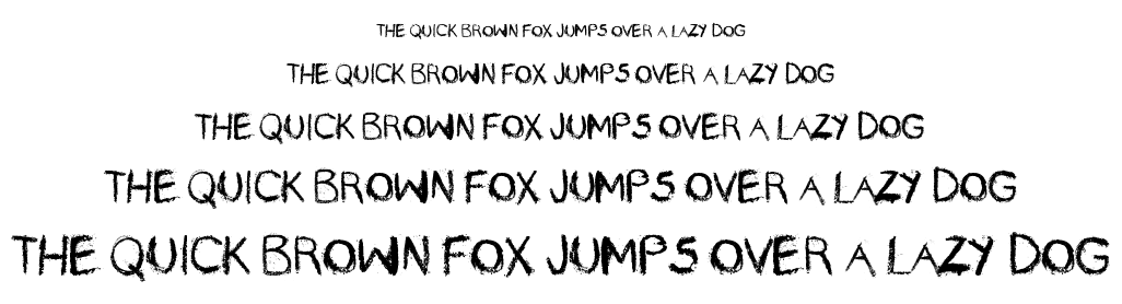 Rayando font