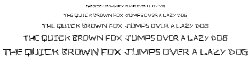 Stick Four font
