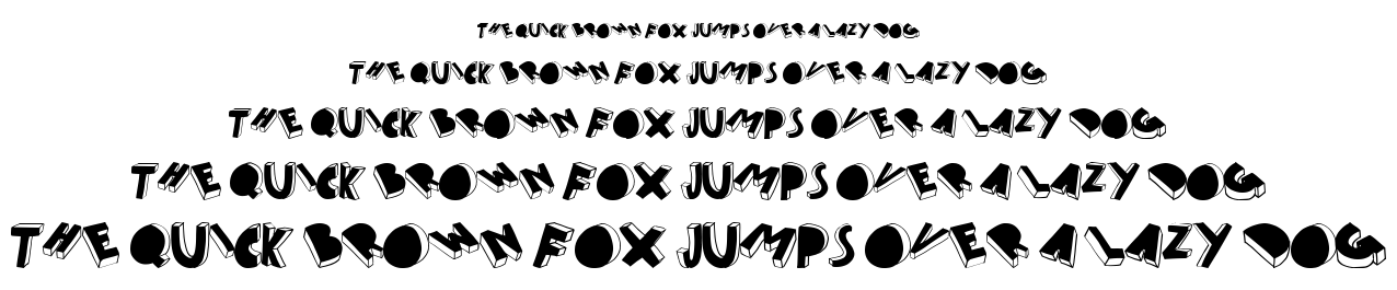 Threed font
