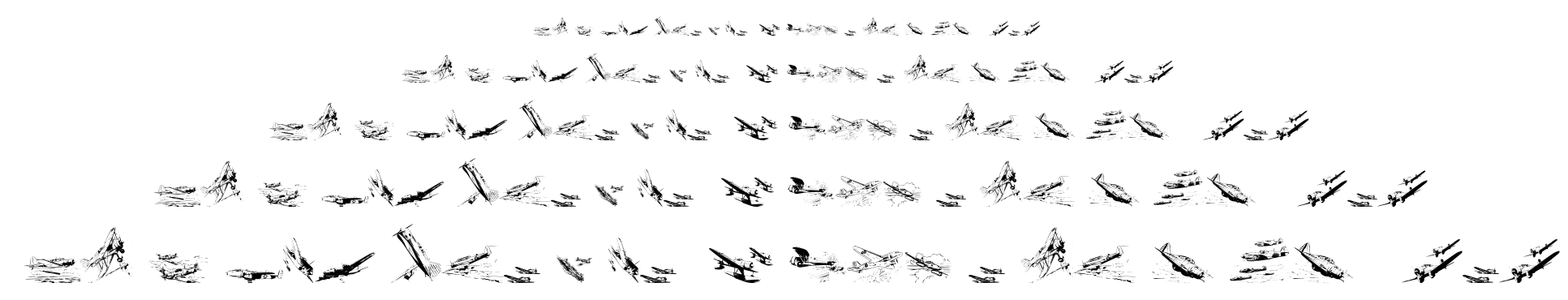 War II Wairplanes font