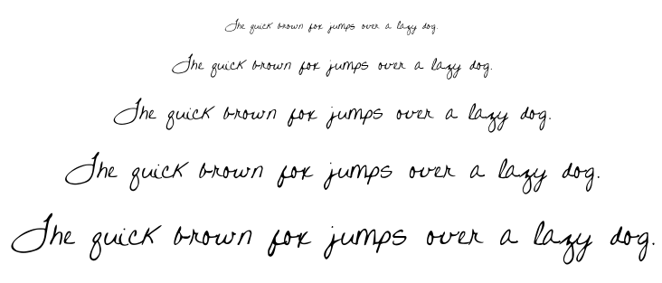 Written on His Hands font