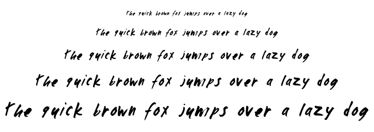 Zombie Checklist font