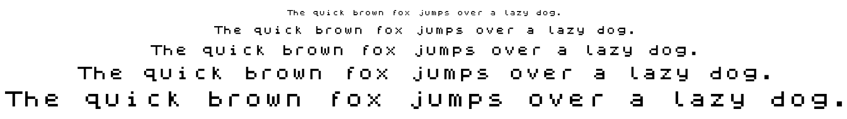 ZX81+Spectrum font