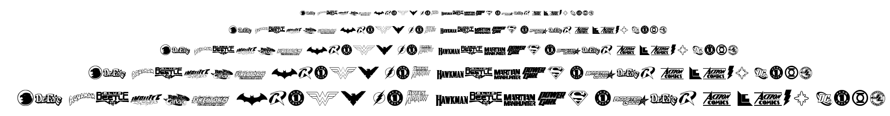dc comics font