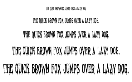 Needleteeth font