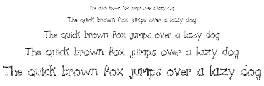 Sketch Bones font