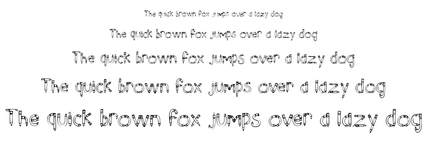 SketchPencils font