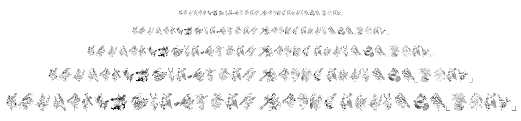 StateBirds font