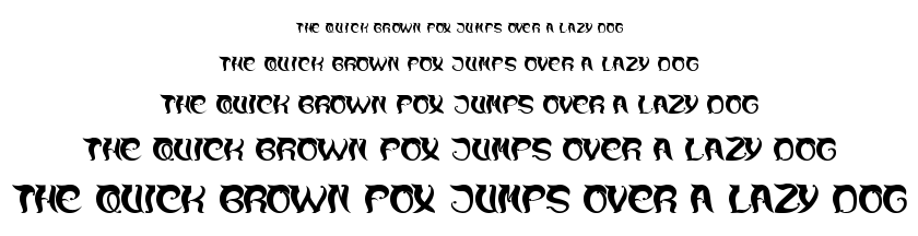 over the mountain font
