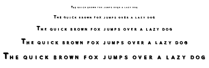 Blistered font