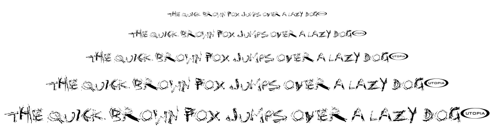 Distortia font