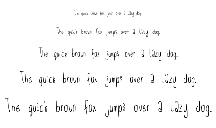 Feeble minded font