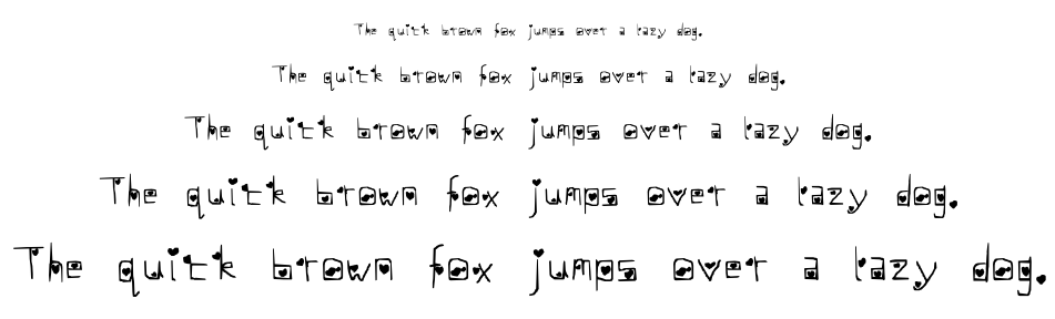 Hearts with Everything font