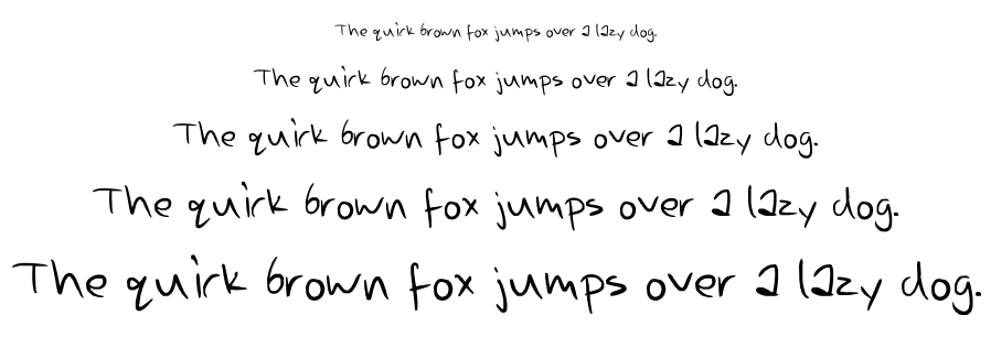 My handwriting font