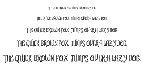 Romance fatal LCD font